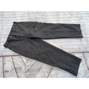 Mens FILSON Gray 100% Mackinaw Wool Field Cargo Pants USA Made 36 X 32 $445